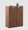 Nova 2 Door File Cabinet In Walnut Finish With Lock