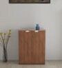 Nova 2 Door File Cabinet In Walnut Finish With Lock