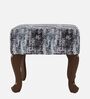 Nova Fabric Seating Stoole Black & White Finish