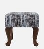Nova Fabric Seating Stoole Black & White Finish