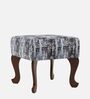 Nova Fabric Seating Stoole Black & White Finish