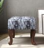 Nova Fabric Seating Stoole Black & White Finish