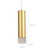 Nova Gold Iron Hanging Light | Inbuilt LED | without Bulb | Eliante