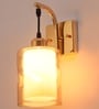 Nova Gold & Mild Steel Wall Light
