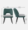 Nova Halo Dining Chair In Teal Colour Nova Halo Dining Chair In Teal Colour