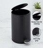 Black Metal Nova Trash Bin 3 Ltr
