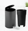 Grey Metal Nova Trash Bin 3 Ltr