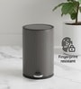 Grey Metal Nova Trash Bin 3 Ltr