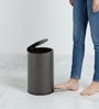 Grey Metal Nova Trash Bin 3 Ltr