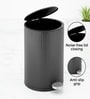 Grey Metal Nova Trash Bin 3 Ltr