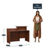 Nova Office Table in Walnut Regato Colour