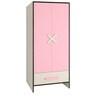 Novara Kids 2 Door Wardrobe In English Pink Finish