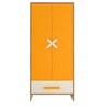 Novara Kids 2 Door Wardrobe In Mango Yellow Finish