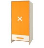 Novara Kids 2 Door Wardrobe In Mango Yellow Finish