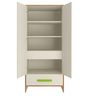Novara Kids 2 Door Wardrobe In Verdant Green Finish