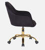 Novas Guest Chair In Black Velvet  Finish