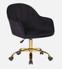 Novas Guest Chair In Black Velvet  Finish