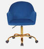 Novas Guest Chair In Blue Velvet  Finish