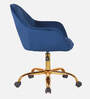 Novas Guest Chair In Blue Velvet  Finish