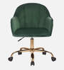 Novas Guest Chair In Green Velvet  Finish