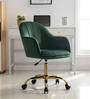 Novas Guest Chair In Green Velvet  Finish