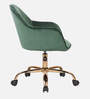 Novas Guest Chair In Green Velvet  Finish