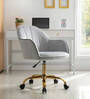 Novas Guest Chair In Grey Velvet  Finish