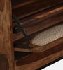 Novaska Sheesham Wood Shoe Cabinet in Rustic Teak Finish