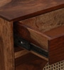 Novaska Sheesham Wood Shoe Cabinet in Rustic Teak Finish