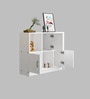 Novel Book Shelf in White Colour With Drawers