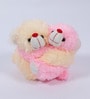 Novel Pink and Cream Fur Couple Teddy Bear Curtain Holder &ndash; Set of 2