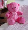 Novel Dark Pink Fur 11 x 1 x 6 Inch Teddy Bear with Bow