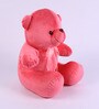 Novel Dark Pink Fur 11 x 1 x 6 Inch Teddy Bear with Bow