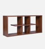 Zenith Wall Mounted Book Shelf in Columbian Walnut Finish