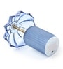 Crystelle Lotus Petal Glass Table Lamp Blue