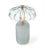 Crystelle Lotus Petal Glass Table Lamp Grey