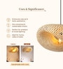 Novelty Handmade Bamboo Pendant Hanging Light (Beige)
