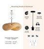Novelty Handmade Bamboo Pendant Hanging Light (Beige)