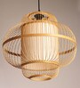 Novelty Handmade Bamboo Pendant Hanging Light in Beige Colour