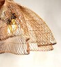 Novelty Handmade Bamboo Pendant Hanging Light in Beige Colour