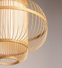 Novelty Handmade Bamboo Pendant Hanging Light in Beige Colour