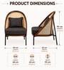 Novena Lounge Chair In Grey Colour Novena Lounge Chair In Grey Colour