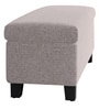 Mexico Fabric Bench In Light Grey Colour With Storage