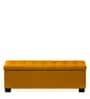 Mexico Fabric Bench In Bold Yellow Colour With Storage