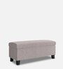 Mexico Fabric Bench In Light Grey Colour With Storage