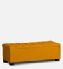 Mexico Fabric Bench In Bold Yellow Colour With Storage