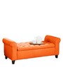 Nowia Recamier With Storage In Vivid Orange Colour