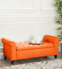 Nowia Recamier With Storage In Vivid Orange Colour
