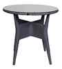 Nowra Wicker Table And Chair (With 4 Chair) Set In Grey Finish