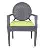 Nowra Wicker Table And Chair (With 4 Chair) Set In Grey Finish